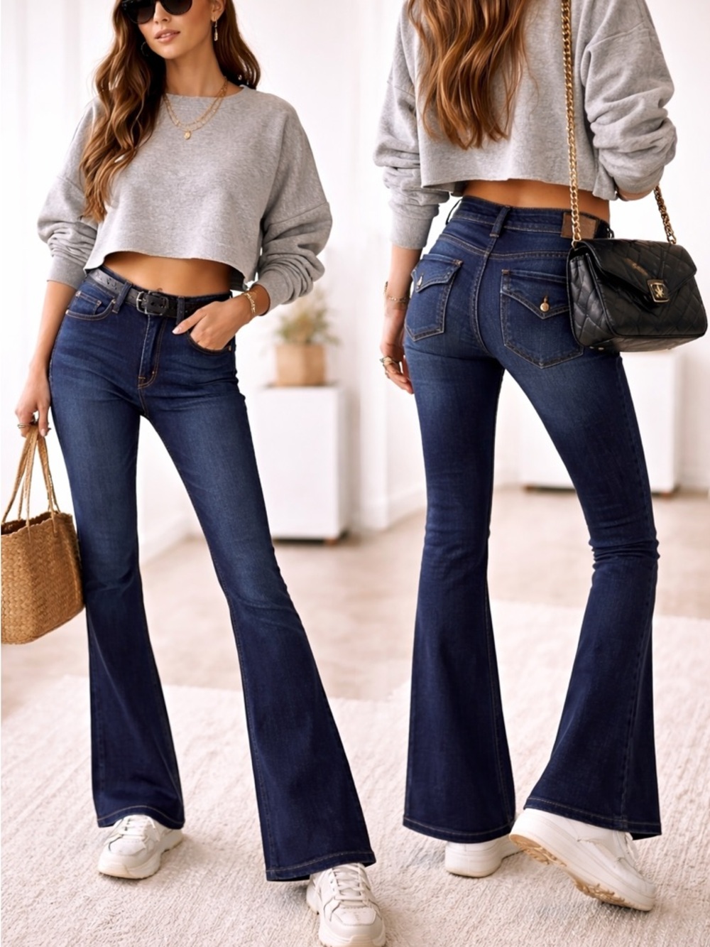 Hudson Dark Blue Flare Jeans